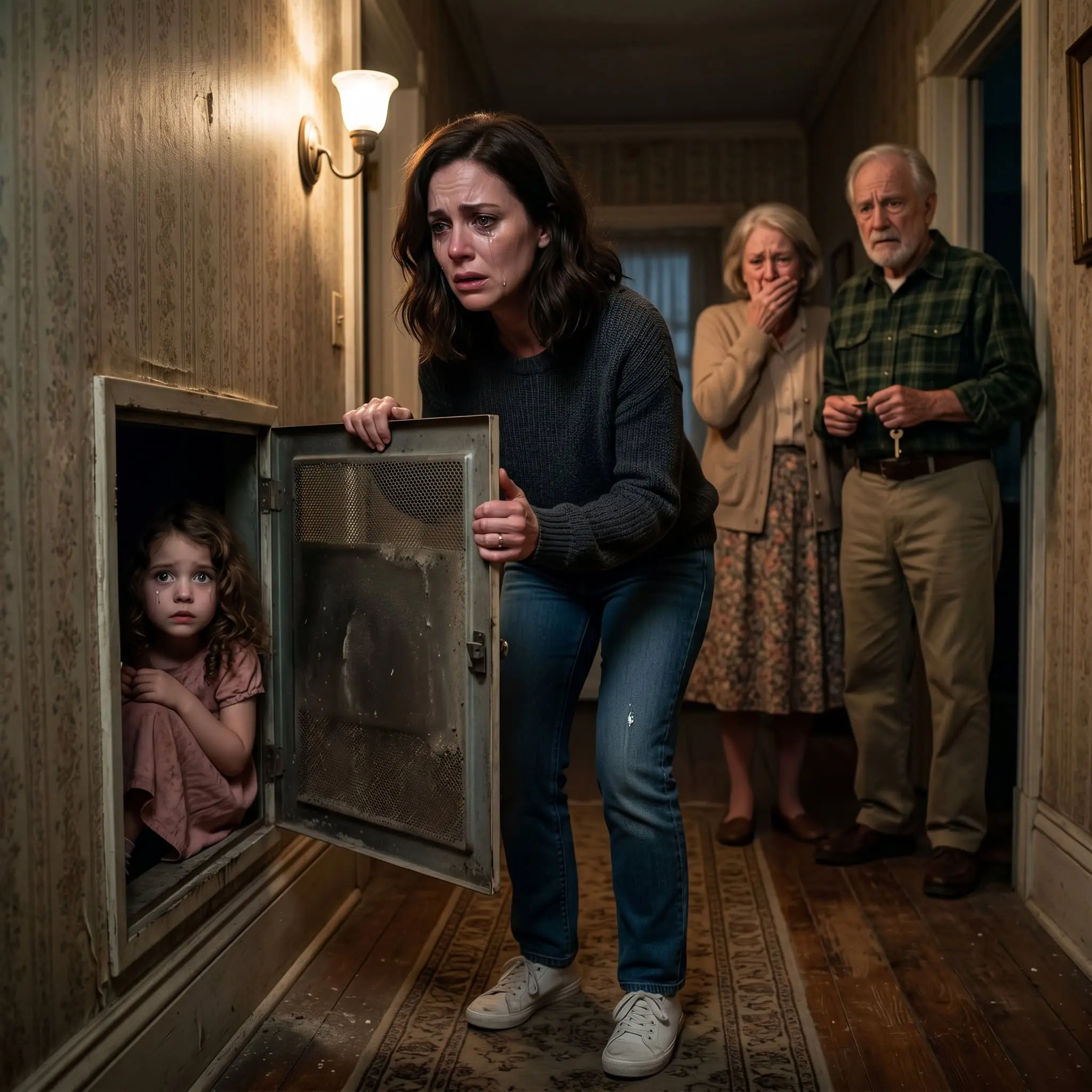 My Parents Claimed They Sacrificed My Missing Daughter to Save the Town—Then the Thing Wearing Her Face Crawled Out of the Walls