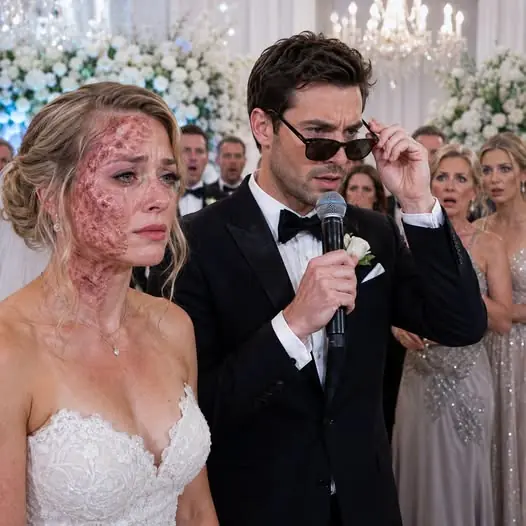 Her relatives mocked the scars on her face in the middle of her wedding