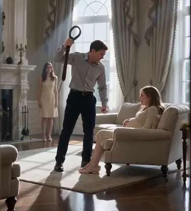 "I was eight months pregnant when my millionaire husband raised his hand against me again