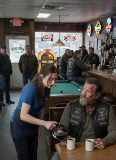 Pretend I'm Your Father," Said Biker To Waitress — Then She Realized Who He Was