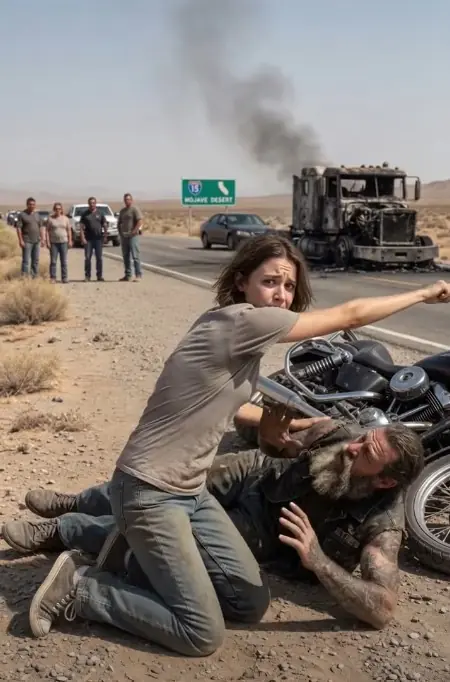 A Deaf Young Woman Saves a Trapped Biker — Then the Entire Chapter Comes for Her