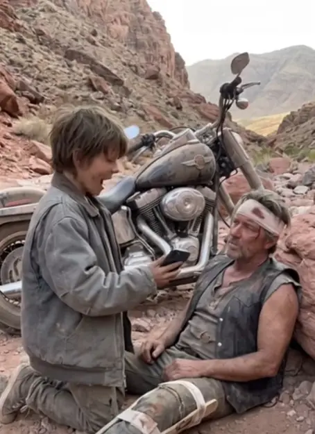 Orphan Boy Kept an Injured Biker Alive for Three Days — Then 210 Motorcycles Shook the Canyon