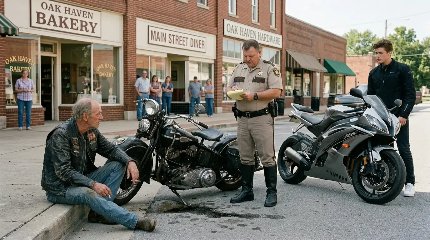 Arrogant Bullying Mocked an Old Biker's Wrecked Bike — Then the Ground Starts Shaking