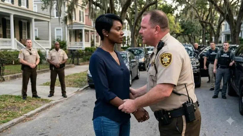 Sheriff Grabbed a Woman on a Quiet Street — Then Black SUVs Arrived and His Entire Department Went Silent