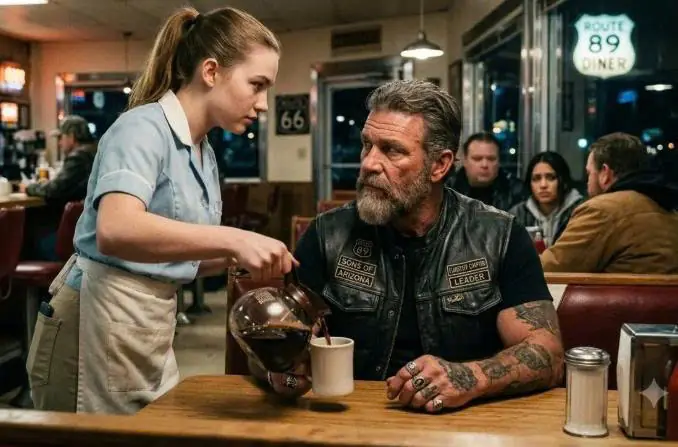 A Waitress Slipped A Secret Napkin To The Hells Angels President — Then 200 Bikers Came