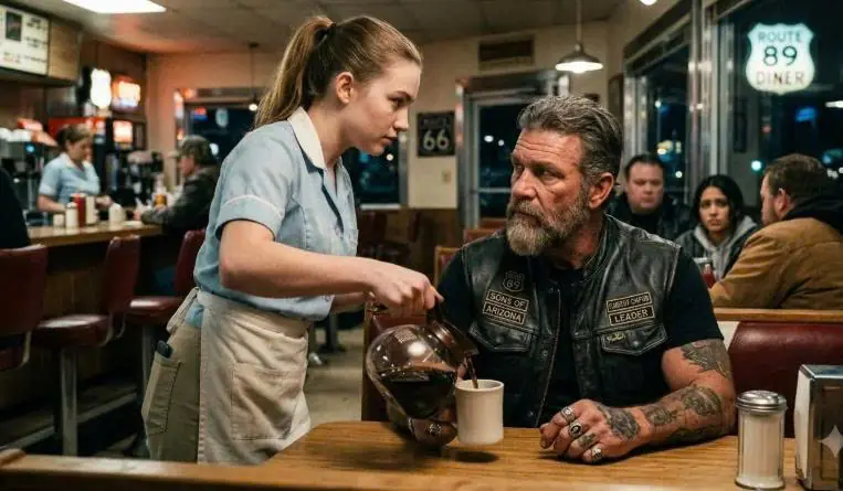 A Waitress Slipped A Secret Napkin To The Hells Angels President — Then 200 Bikers Came