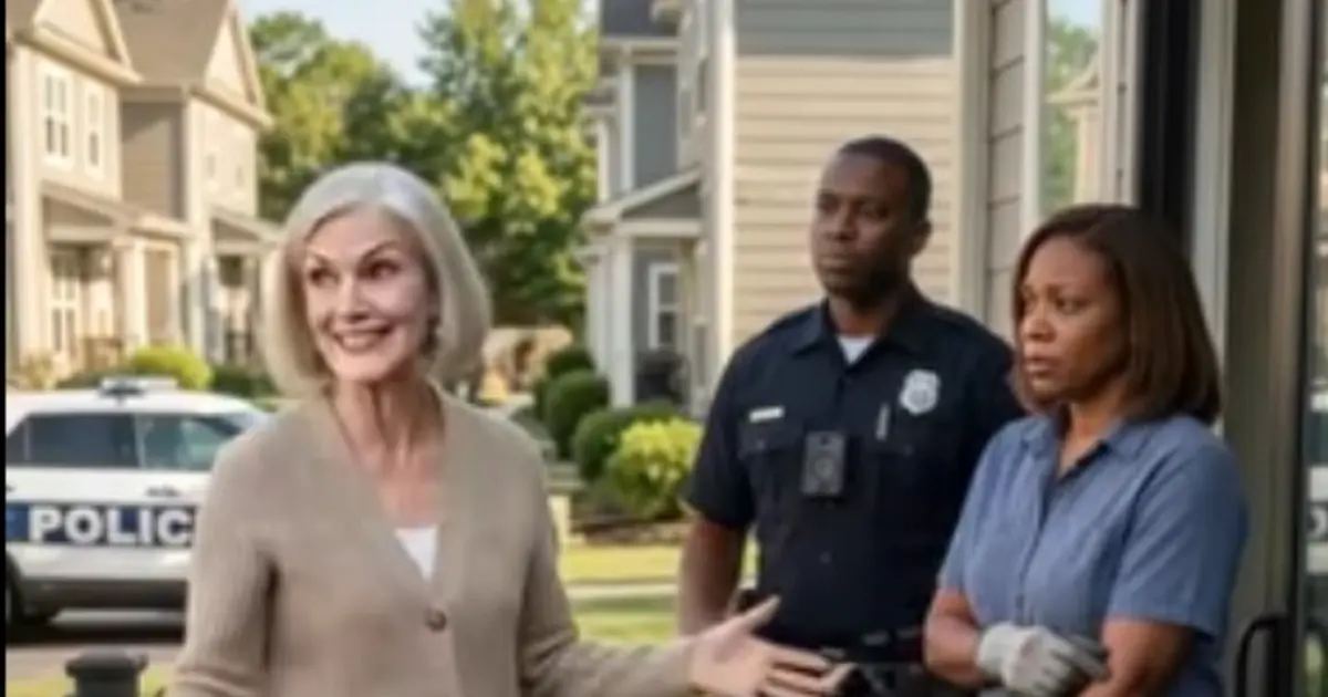 She Walked Into Her Neighbor’s House Over a Leaf Blower — Then the Officer Asked Her to Put Her Hands Behind Her Back