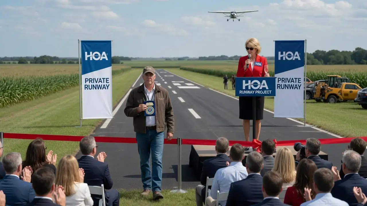 An HOA Paved a Private Runway Across His Family Farm — Then a Small Plane Lined Up for the Grand Opening