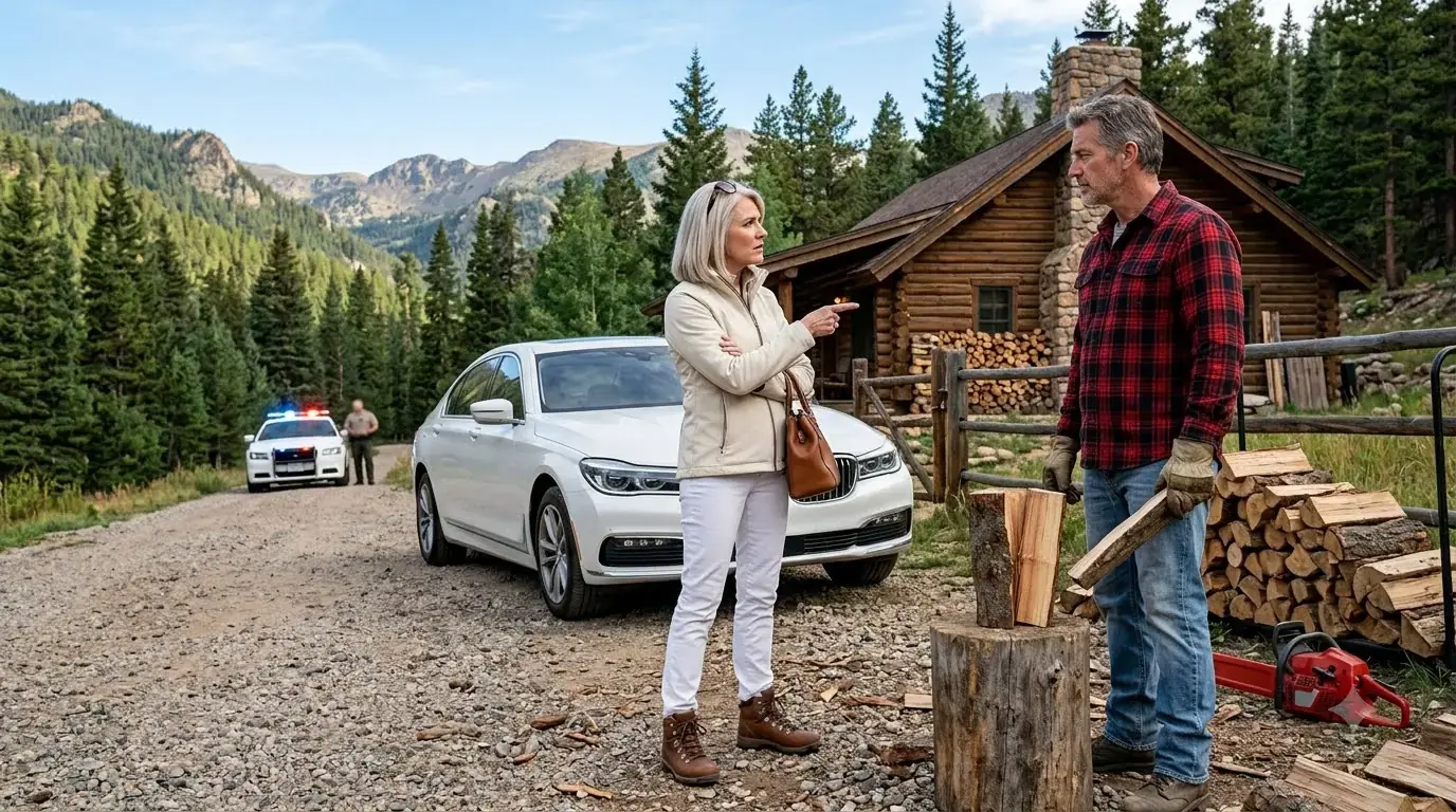 HOA Karen Called The Cops On My Remote Cabin — She Had No Clue I Secretly Own The ENTIRE Valley