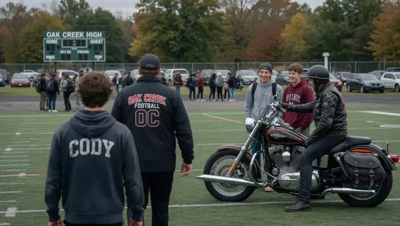 That Boy Has Been Limping All Week — Coach Finally Called His Biker Brother
