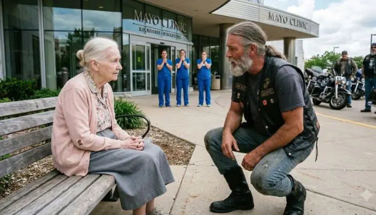 An Old Woman Hadn’t Spoken in Years — Then a Biker Sat Beside Her and Heard the Name No One Expected
