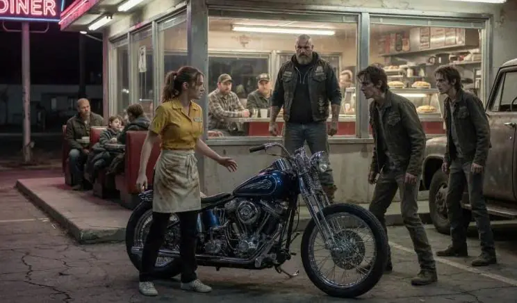 Teen Waitress Protected A Hells Angel’s Motorcycle — Then Thirty Bikers Came Back When She Lost Everything