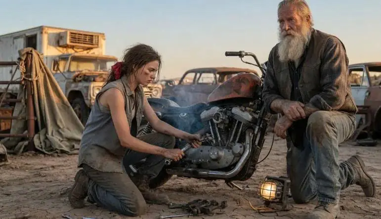 A 17-Year-Old Girl Restored An Old Harley — Then the Old Biker Finally Faced The Son He Lost
