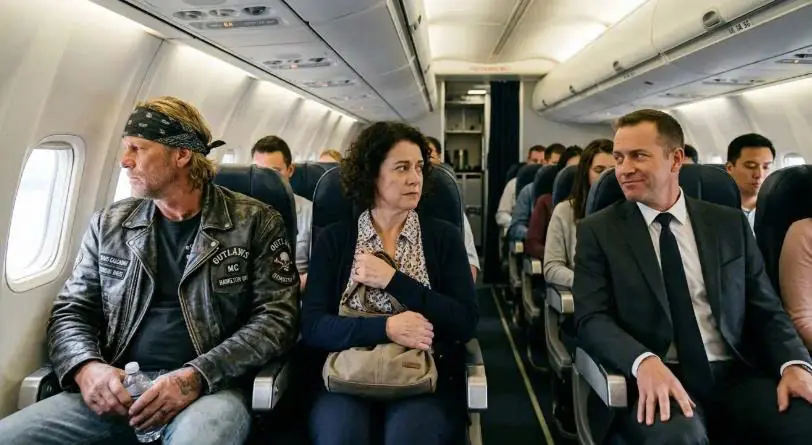 Passengers Feared the Biker in Seat 5A — Then the Flight Crew Asked for a Pilot