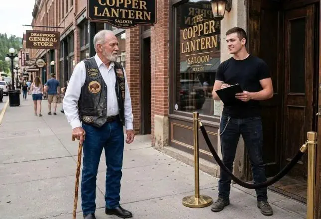 "It's Just a Ripped Old Vest," the Bouncer Sneered — Then He Finally Read the Patch on His Back
