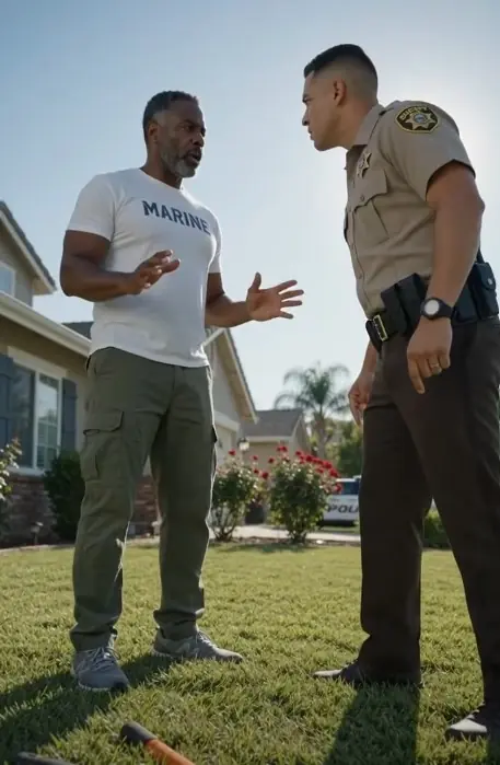 Police Harass Elderly Black Man Gardening — Then the Watch Commander Freezes