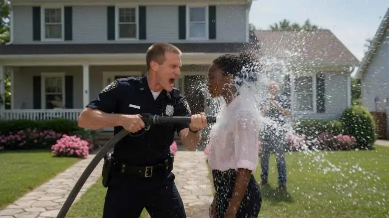 Cop Sprayed a Black Woman With a Hose—Then Begged for Mercy