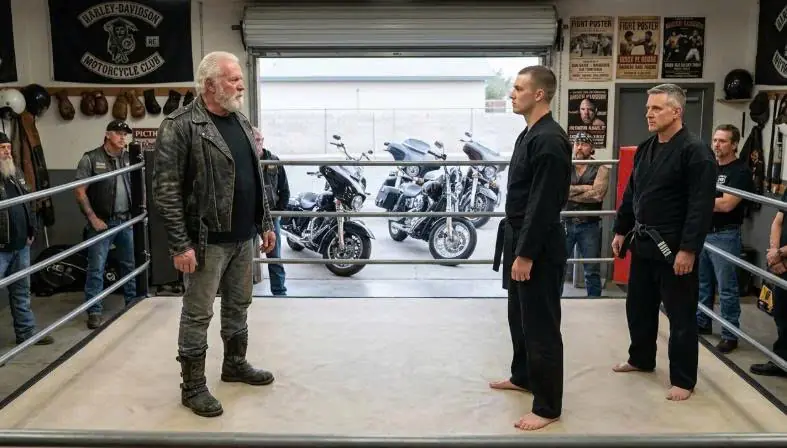 Cocky Black Belt Mocked an Old Biker to Spar for Fun — 90 Seconds Later the Dojo Froze
