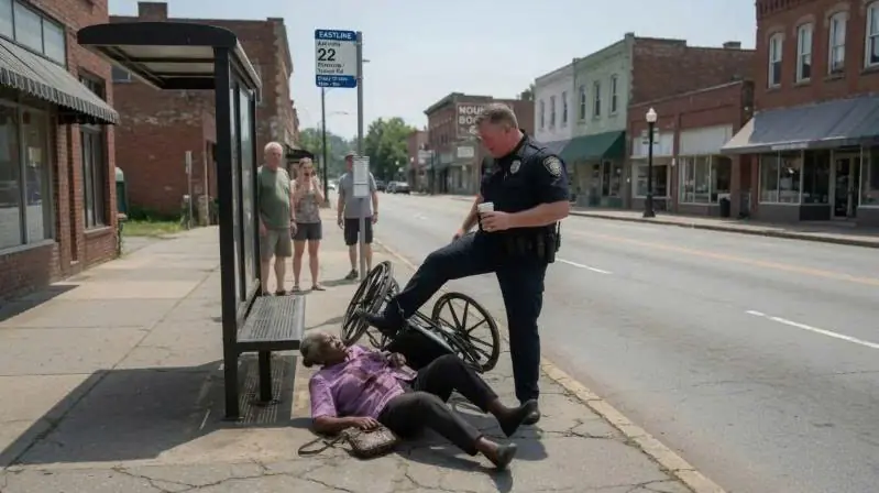 "Move It Cripple", Corrupt Cop Trips Wheelchair Not Knowing Navy SEAL Admiral Is Behind
