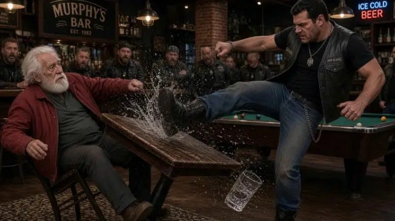 "This Is My Spot" Barked the Biggest Biker in the Bar — Then a Colonel Walked In and Saluted the Old Man