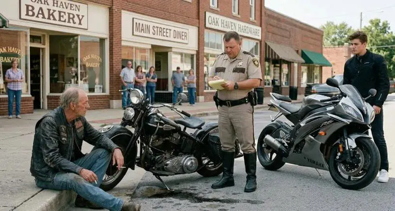 Arrogant Bullying Mocked an Old Biker's Wrecked Bike — Then the Ground Starts Shaking