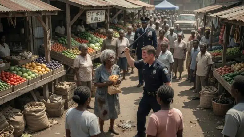 "I Am The Law!" — Racist Cop Beats Old Lady, Not Knowing NAVY SEAL Admiral Stands Behind Him