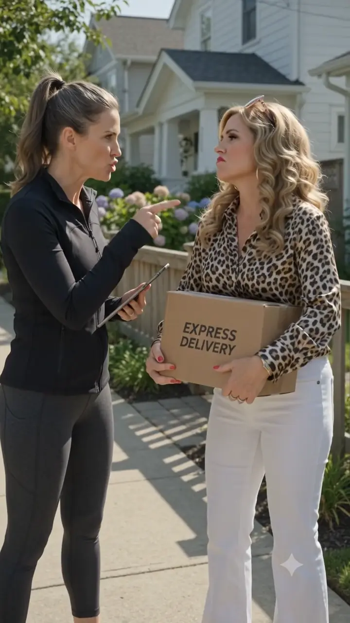 HOA Karen stole one package too many, and the box that finally exposed her left glitter in her hair, her handbag, and her reputation