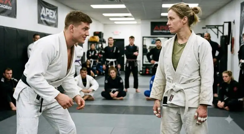 “Now Your Turn,” a Young Black Belt Mocked a Quiet Woman — Then She Stepped Onto the Mat