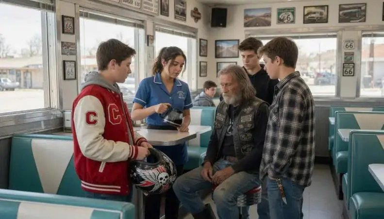 Waitress Saves Elderly Biker From Teen Bullies—Gets Fired. 2 Hours Later, 500 Bikers Show Up.