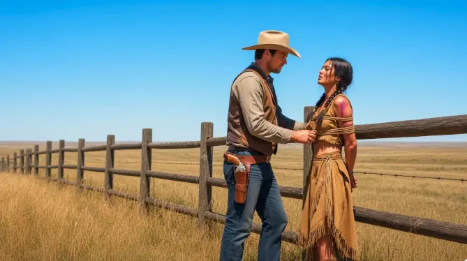 “Do Whatever You Want, Cowboy,” Said The Apache Woman Tied To The Rancher’s Fence — But What He Did Next Changed Everything