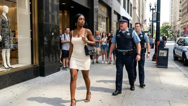 Police Followed a Woman Out of a Luxury Boutique — Then Her Husband Arrived