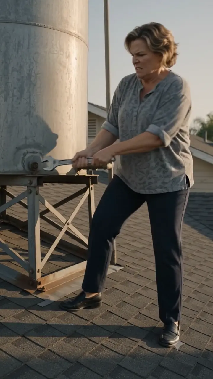 A Woman Next Door Damaged the Support Holding My 500-Kilogram Water Tank — It Crashed Onto the Exact Spot Where I Usually Sat