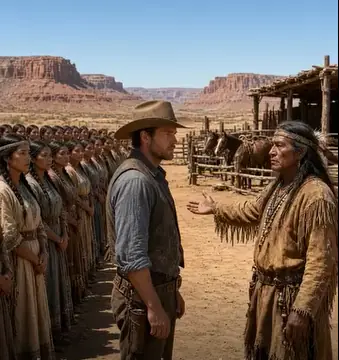 The Cowboy Found Water for the Apache...Then the Chief Lined Up 22 Women—His Answer Shocked Everyone