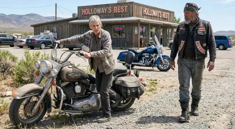 “Can You Ride?” the Old Lady Asked a Tattooed Stranger — Then He Started His Harley
