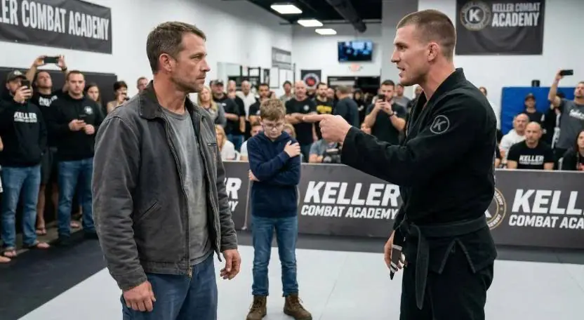 "Come On!" A Cocky Black Belt Challenged a Single Dad — Thirty Seconds Later, the Whole Gym Fell Silent