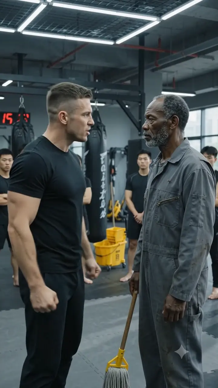 The MMA Instructor Mocked the Old Janitor — One Finger Later, He Was on His Knees
