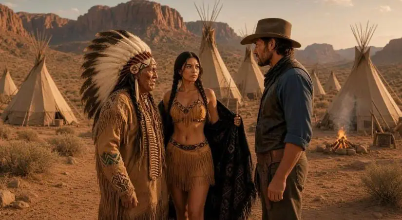 Apache Chief Growled “Marry My Rejected Daughter or Leave” — The Cowboy Went Silent in Shock