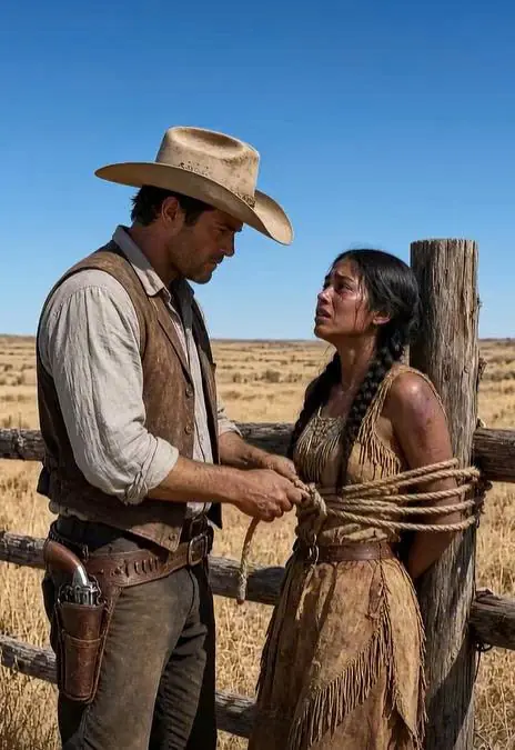 “Do Whatever You Want, Cowboy” Said the Apache Woman Who Was Tied To The Rancher’s Fence - But Then…