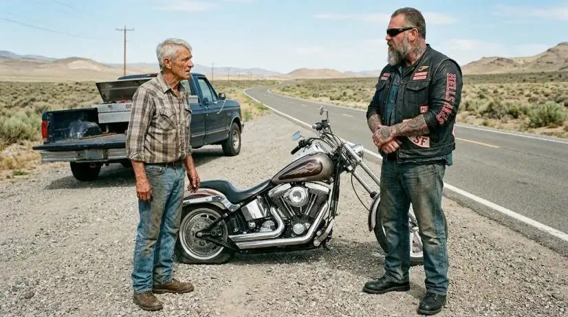 Old Man Fixed a Biker’s Flat Tire for Free — Next Morning, 80 Harleys Filled His Street