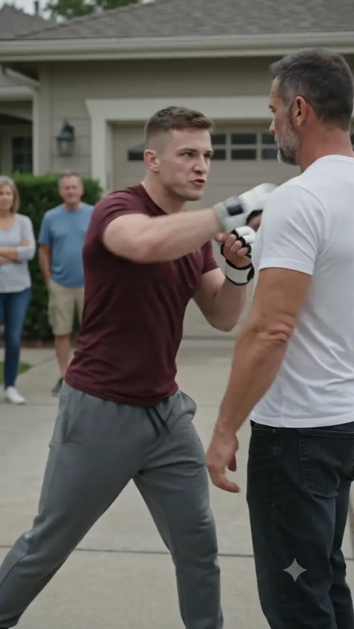 My Neighbor’s Black Belt Champion Cornered Me — He Had No Idea I Trained Elite Fighters