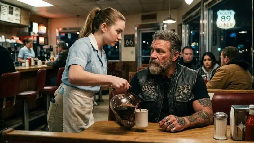 A Waitress Slipped A Secret Napkin To The Hells Angels President — Then 200 Bikers Came