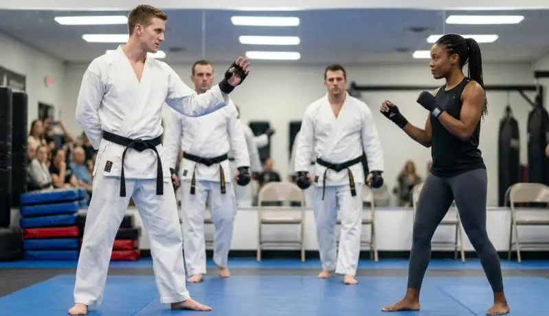 Three Black Belts Told Her to Pick One Opponent — She Asked to Face Them Together