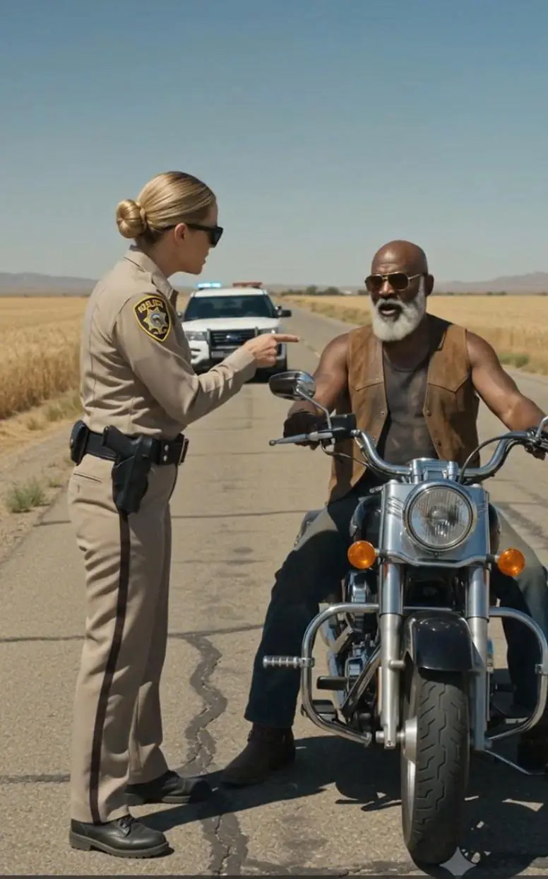 Cops Stopped an Elderly Man on a Motorcycle — Then A Military Convoy Arrived Minutes Later
