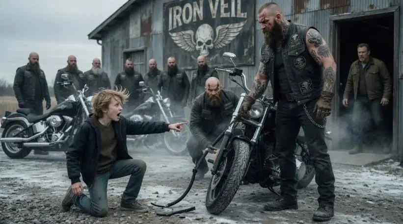 "Don't Ride That Bike," Said the 11-Year-Old — The Bikers Froze When They Found Cut Brakes