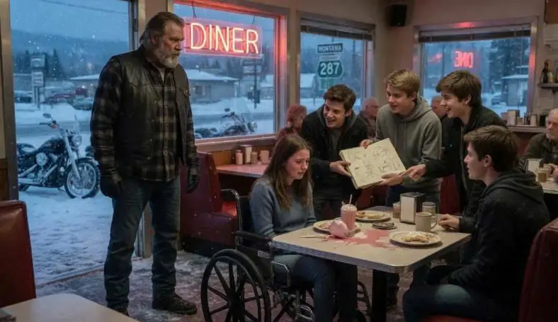 A Disabled Girl Was Joked In A Diner — Then Bikers Stepped Inside To Save Her
