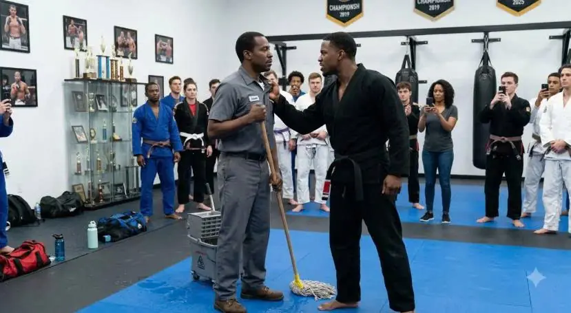 Black Belt Picked the Black Janitor for a Lesson — 40 Seconds Later He Was Begging to Stop