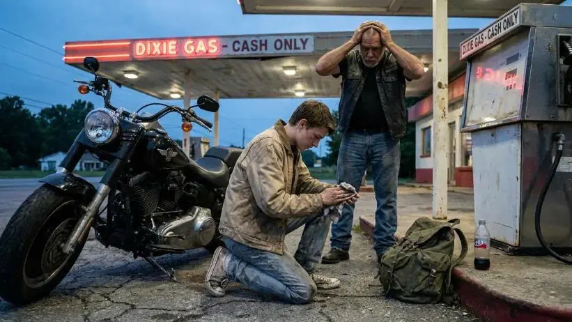 A Runaway Teen Fixed a Stranded Biker’s Motorcycle for Free — Hours Later, Hundreds of Riders Came to His Door