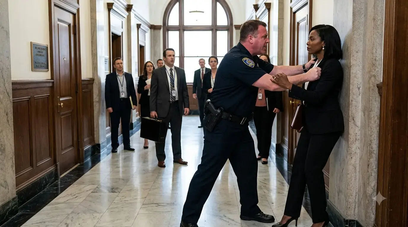 A Cop Slammed a Woman Into a Courthouse Wall — Then the Judge Introduced Her as His New Police Chief