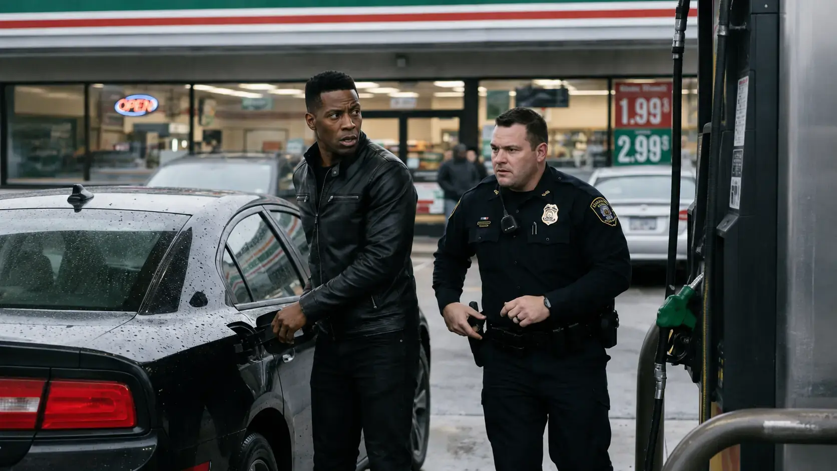 Police Officer Demanded ID from a Stranger at a Gas Station — Then the FBI Surrounded His Patrol Car