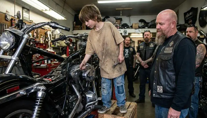 Every Mechanic Gave Up on the Forty-Year-Old Motorcycle — Then a Poor Four-Year-Old Boy Repeated the Words His Late Father Left Behind